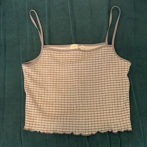 Wilfred Gray Checkered Women's Top